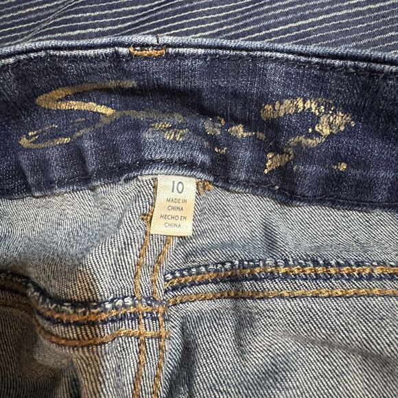 NEW Seven 7 Tummyless High Rise Skinny Jeans Women’s Size 10 Stretch Blue Denim - Picture 5 of 11